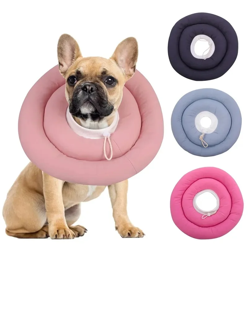 

Pet Collar Soft Ring Cat Dog Wound Healing Anti-Scratch Anti-Licking Headgear Cotton Elizabeth Neck Collars Pet Supplies