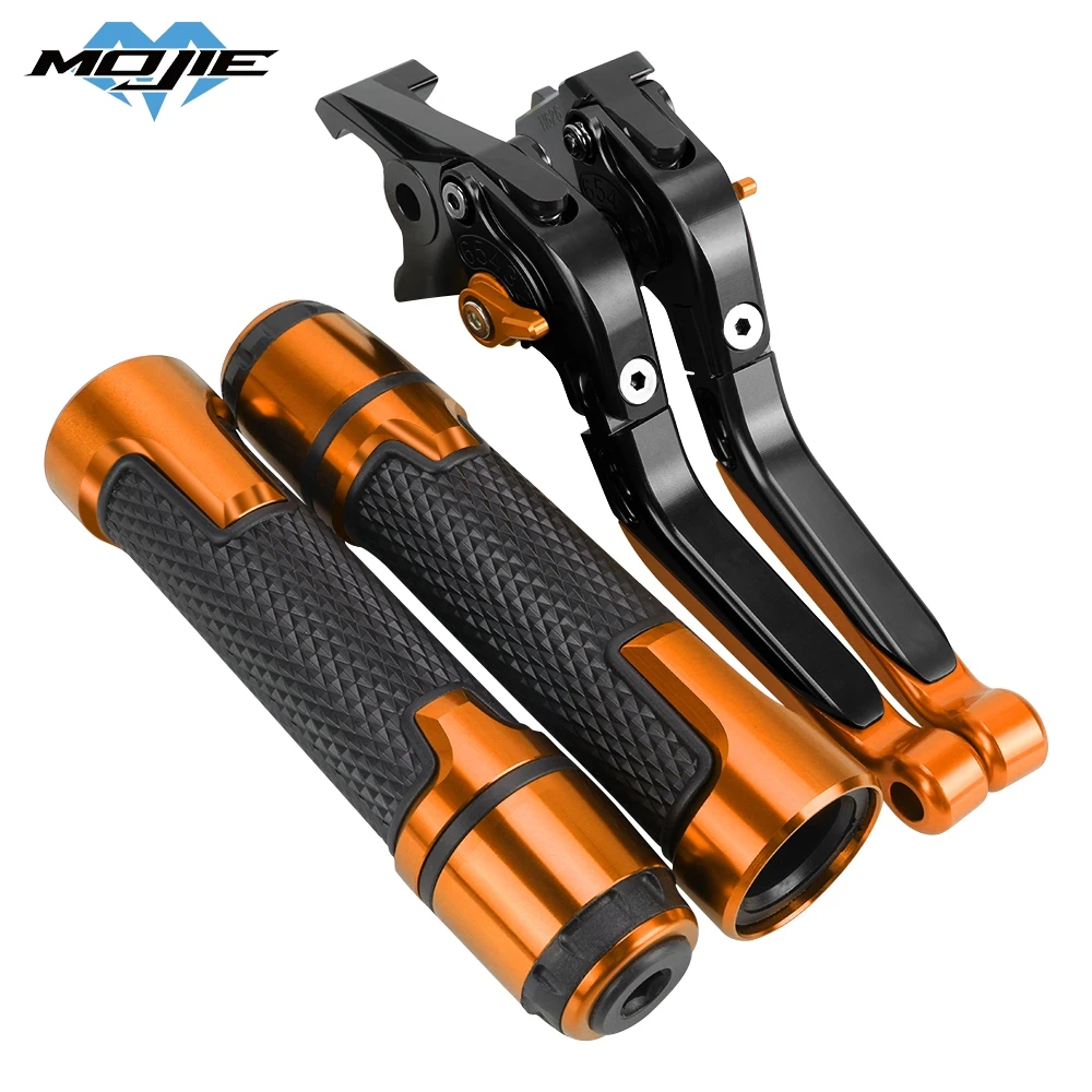 

FOR 690SMC 2014 2015 2016 2017 Motorcycle Folding Extendable Adjustable Brake Clutch Levers Handlebar Hand Grips Ends 690 SMC