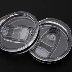 2pcs Sealing Bottle Cover Splash Spill Proof Plain Plastic Replacement Lids for Yei Tumber Cup Multicolor Themos Cup 20/30Oz Cap