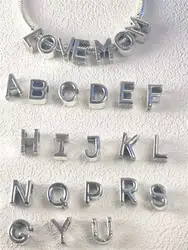 Classic Letter Alphabet A-Z Silver 925 Charm Beads Fit Original Charms Bracelet  Beads for women Jewelry Making Gifts