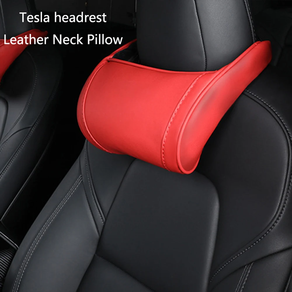 For Tesla Model 3 Y X S Neck Pillow Headrest Pillow Automobile Seat Neck Rest Auto Seat Head Support Pillow Model Y Accessories