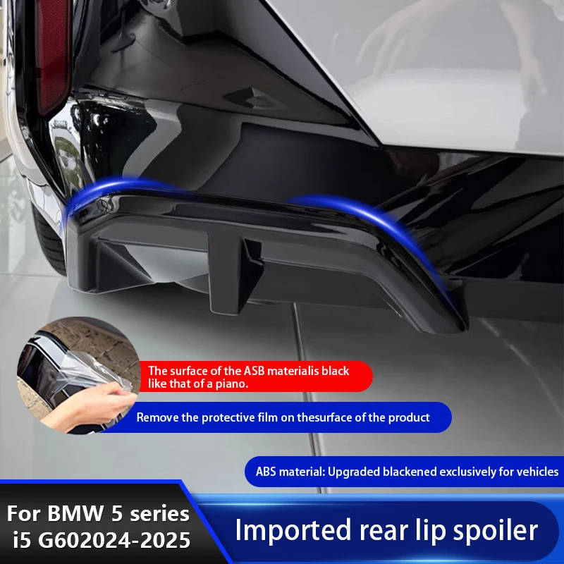 Car Rear Bumper Diffuser Tail Lip Side Splitter Body Kits Exterior Moding Rear Spoiler For BMW 5 Series i5 G60 2024 Accessories