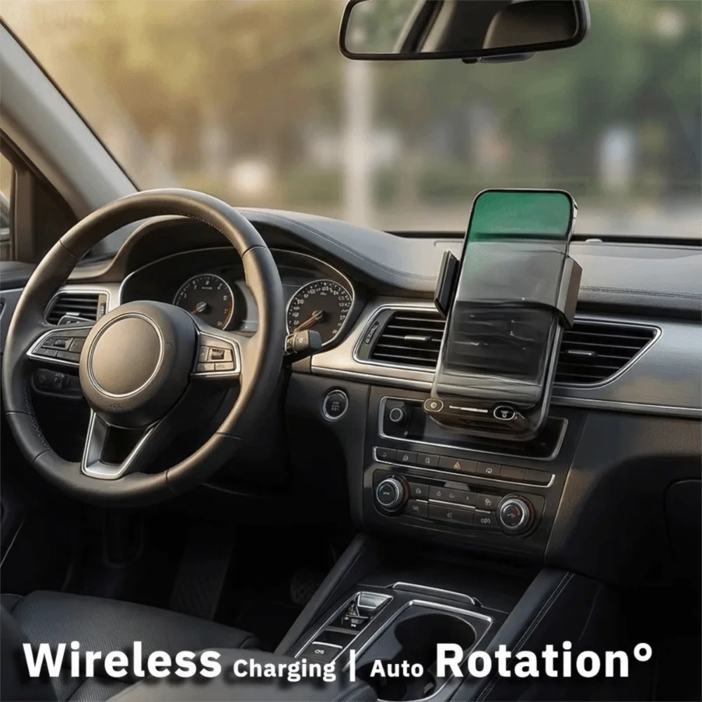 66W Fast Charging Car Phone Charger Wireless Charger Auto Induction Mobile Phone Holder Charger Auto Sensing One Key Release