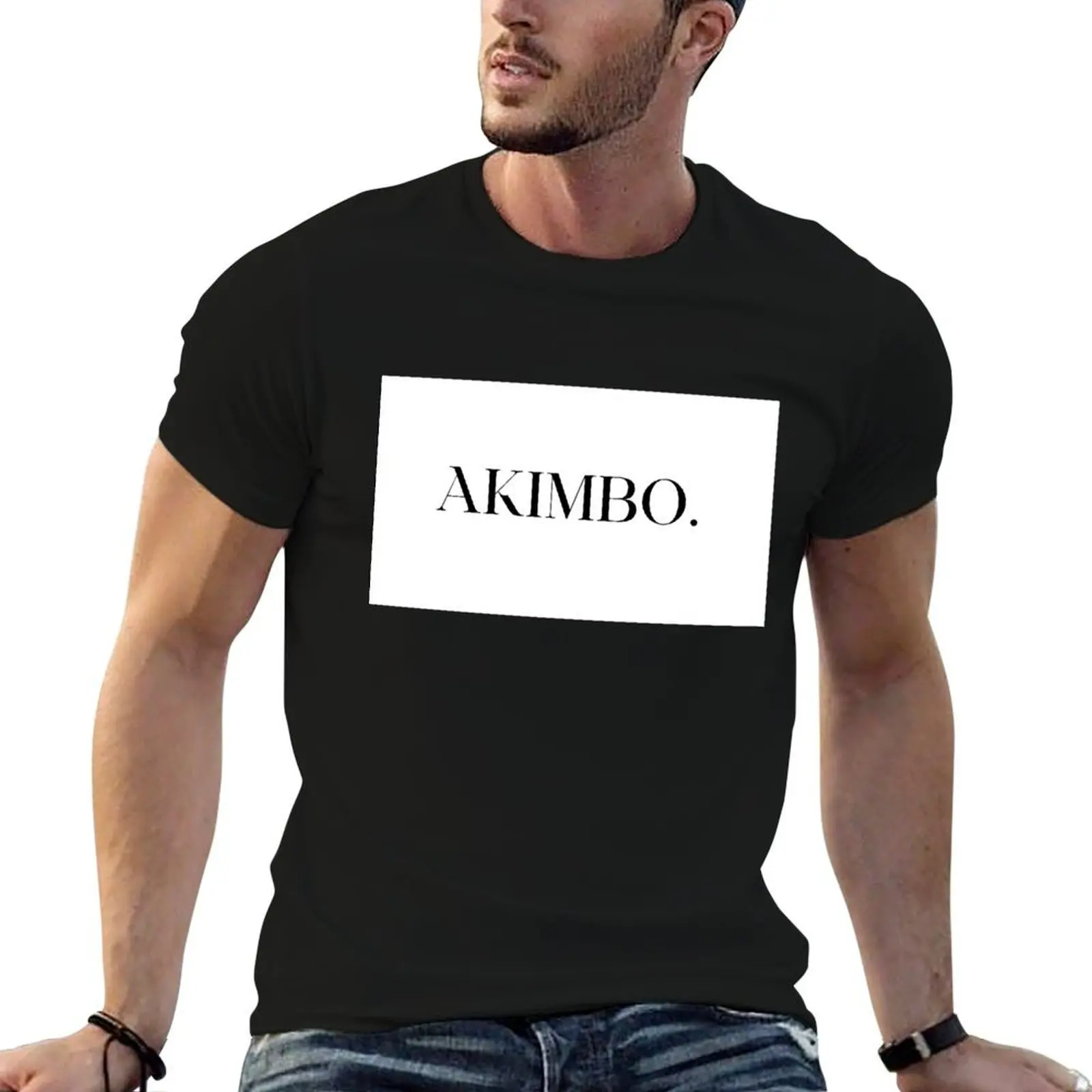 

Akimbo. T-Shirt t shirts for man pack cotton printed t shirts for man T-Shirt