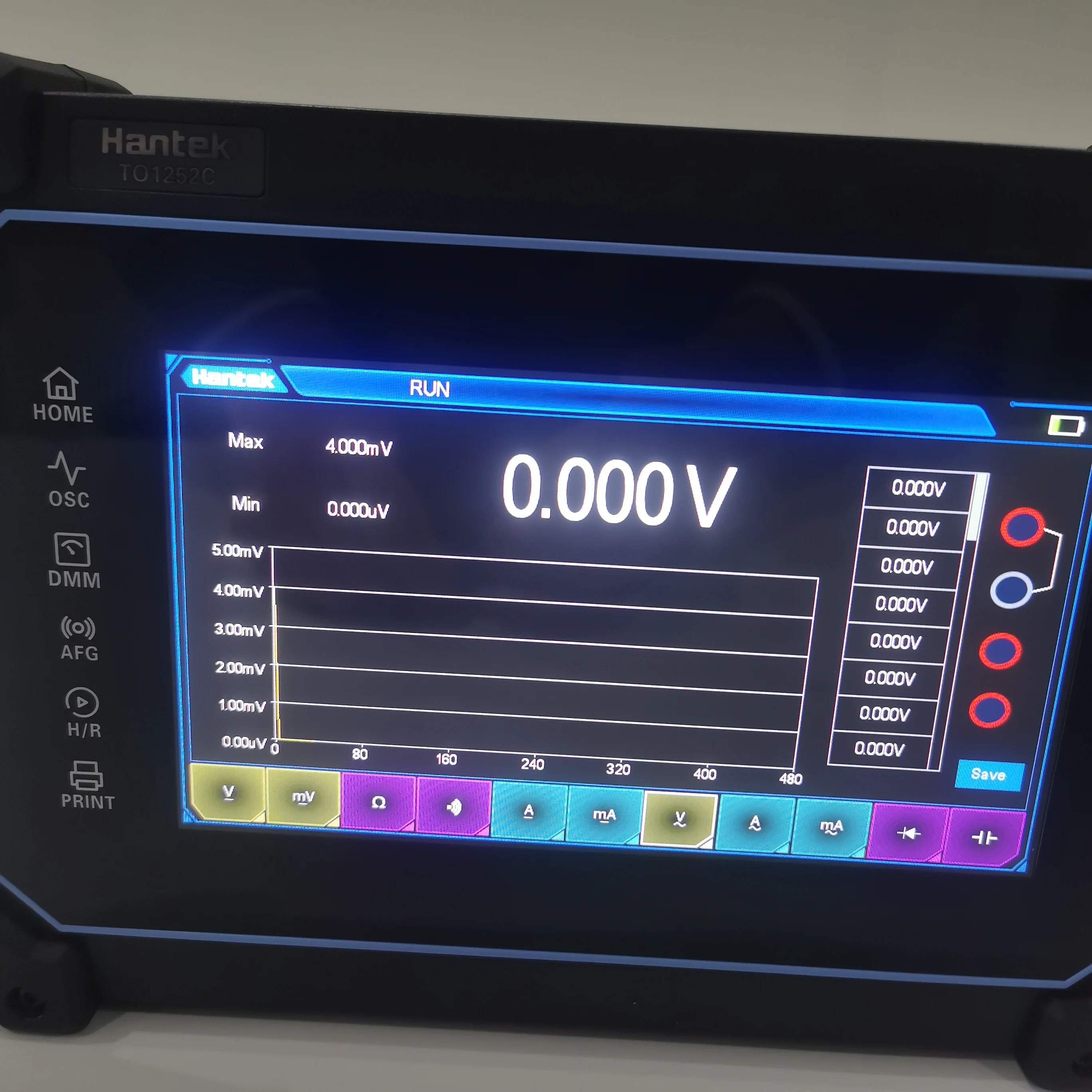 Oscilloscope numérique pour tablette, écran tactile, stockage, multimètre, 2 canaux, 250Mhz, 1GS, s, TO1252C