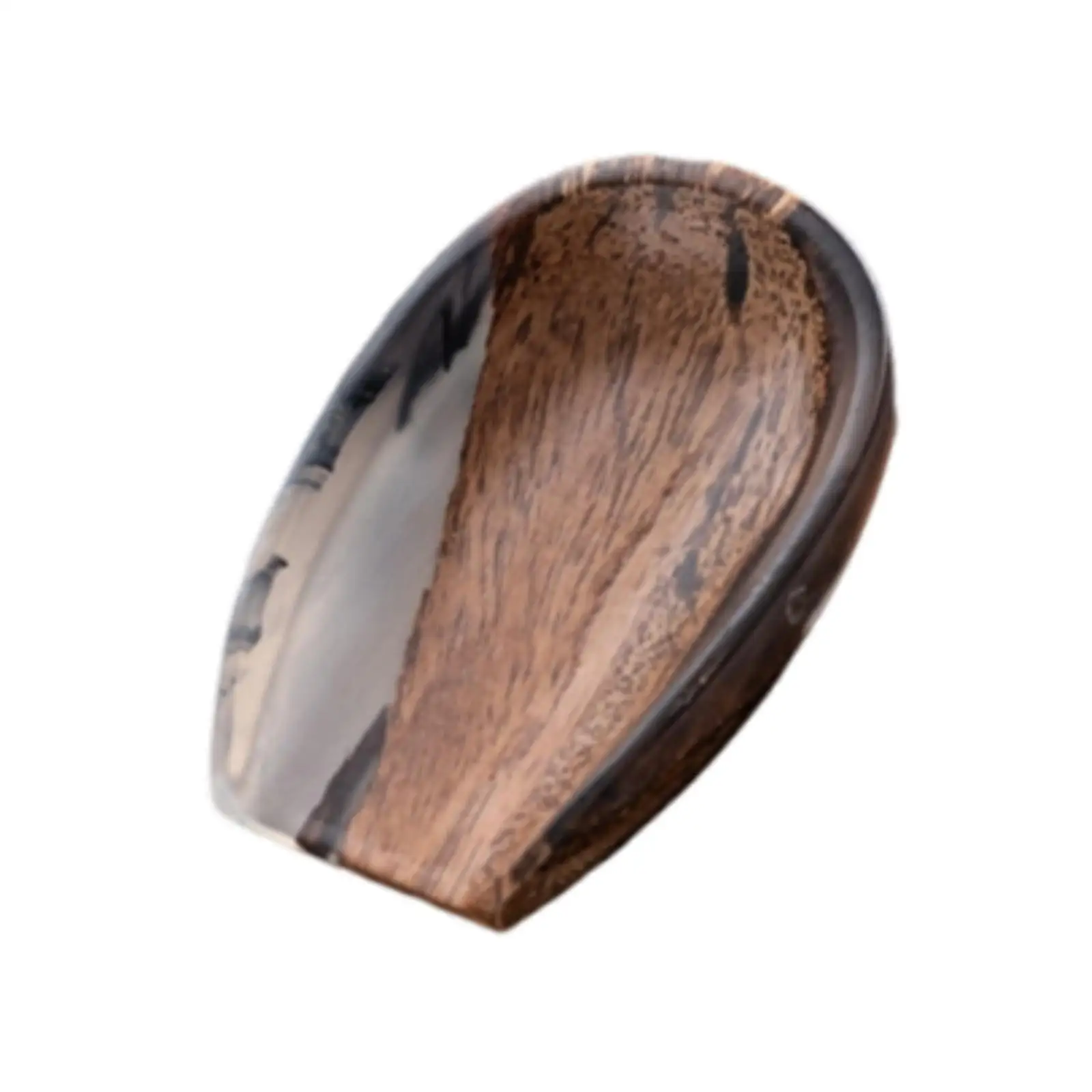 Resin Wood Coffee Dosing Tray Accurate Weighing Bowl Tea Scoop for Coffee Table Decoration Measuring Tool