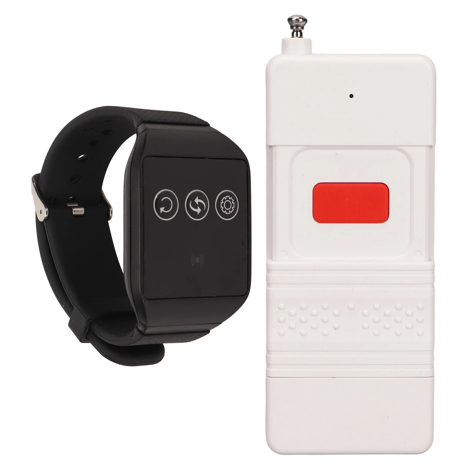 Wireless Caregiver Pager SOS Call Button Transmitter Receiver Nurse Alert System Long Range Loud Alarm Easy for Elderly Patient