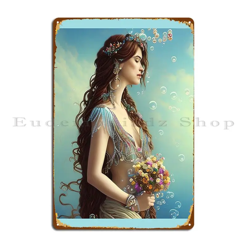 Медитационная Цыганская королева с красивым небом фон металлические знаки печать паб клуб бар винтажный кинотеатр жестяной знак плакат
