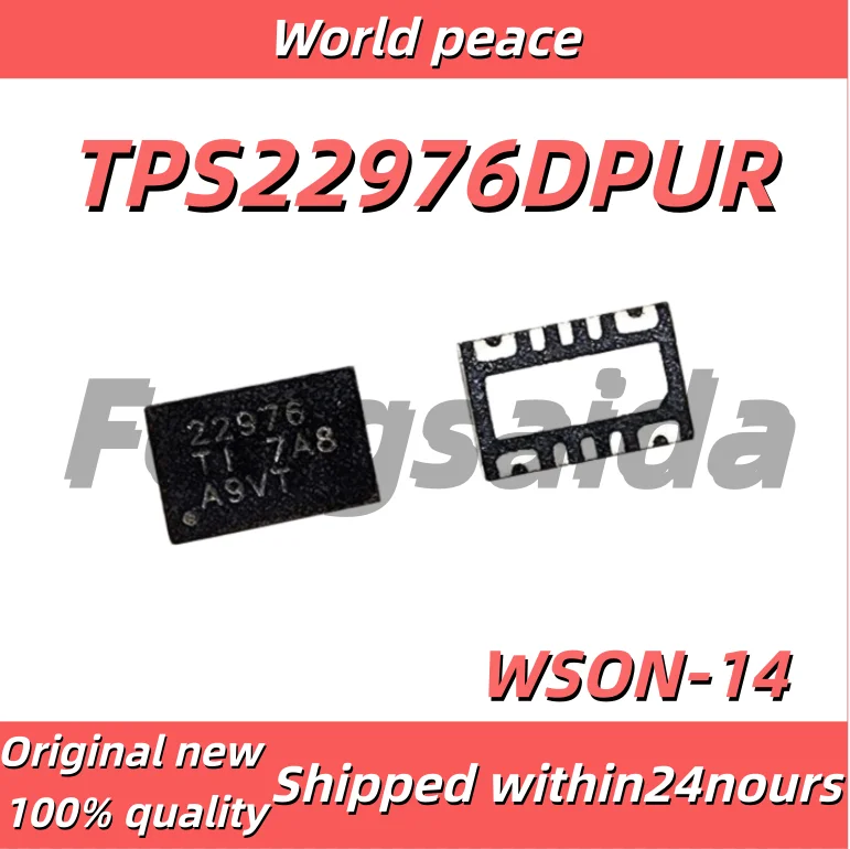 5PCS/100% Brand new original TPS22976DPUR, silk screen 22976, dual-channel load switch, WSON-14 package