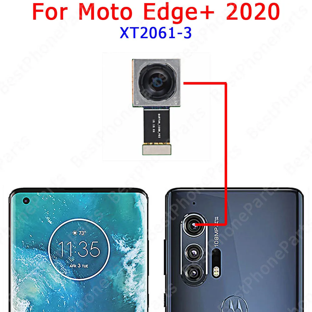 Selfie Rear Backside Camera Module For Motorola Moto Edge  20 Lite Pro Plus X30 Back View Big Front Camera Replacement