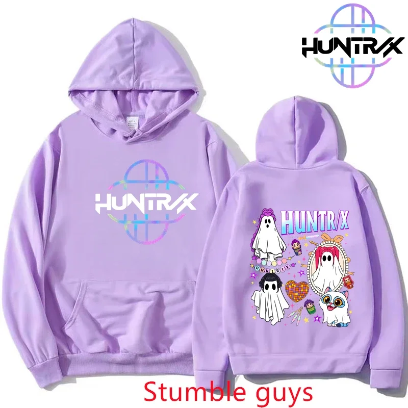 

Новый Kpop Demon Hunters, осенняя толстовка с карманом, унисекс, теплая спортивная куртка с героями мультфильмов аниме