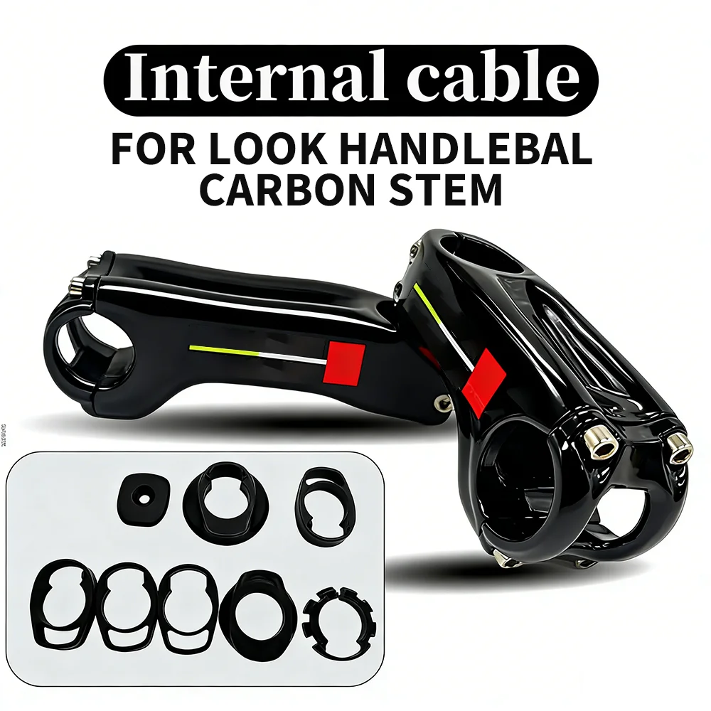 

Lok Full Carbon bike Carbon stem -17 °-10 ° Degree Bicycle Race Road Bike Stem Aero Riser Integrated Internal Wiring Hidden