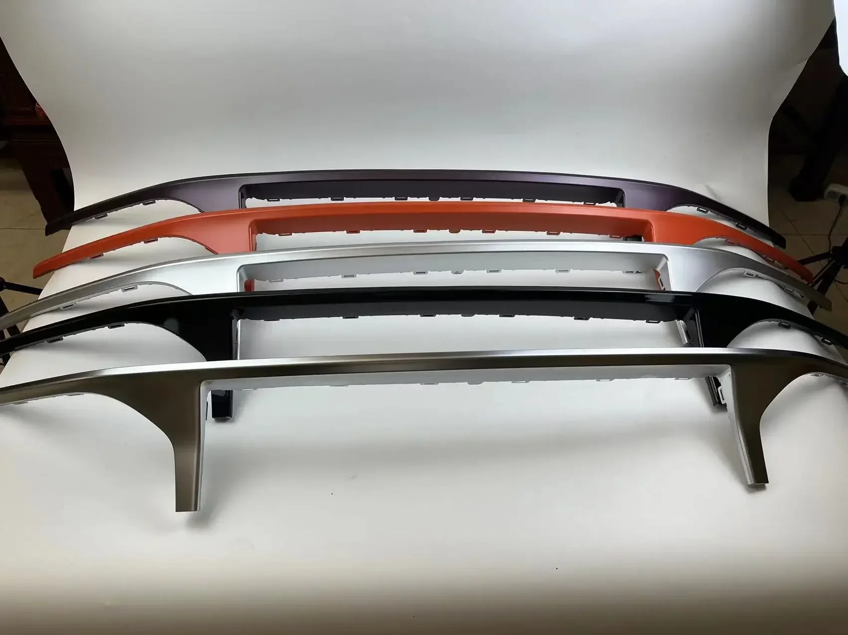 02 Front Bumper Lower Grille Decorative Highlight Bar