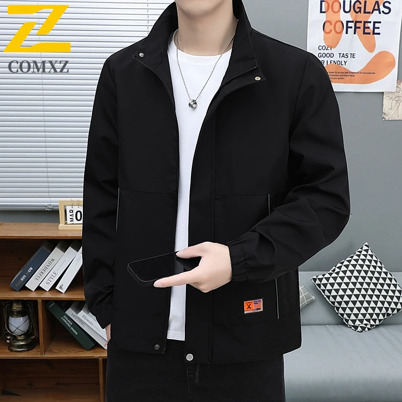 

Men's Business Jacket 2025 Fashionable Casual Lapel Golf Daily Wear Coat Simple Travel Thin Windproof Light luxury Jacket Autumn