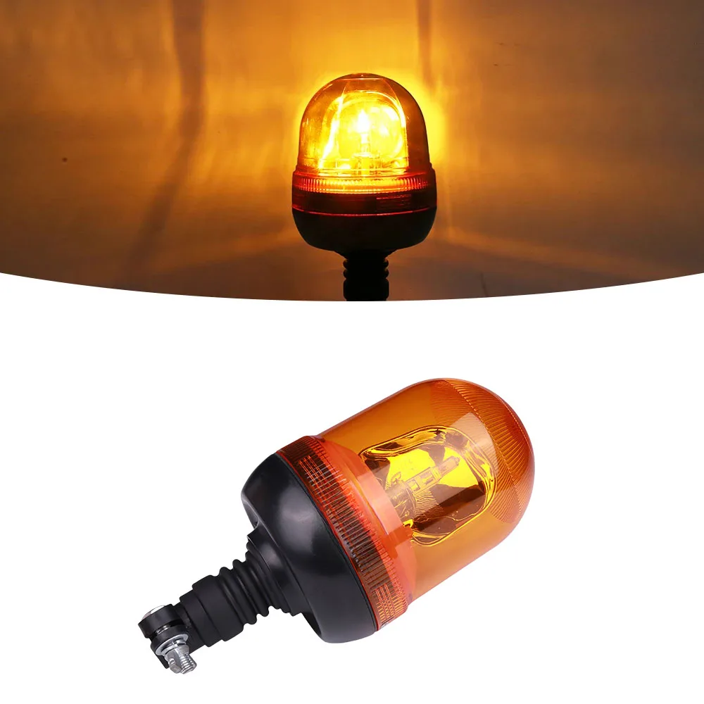 1/2PCS 12V 24V Halogen Strobe Light Warning Vehicle Emergency Flashing Agricultural Truck Flashing Beacon Security Alarm Lamp E9