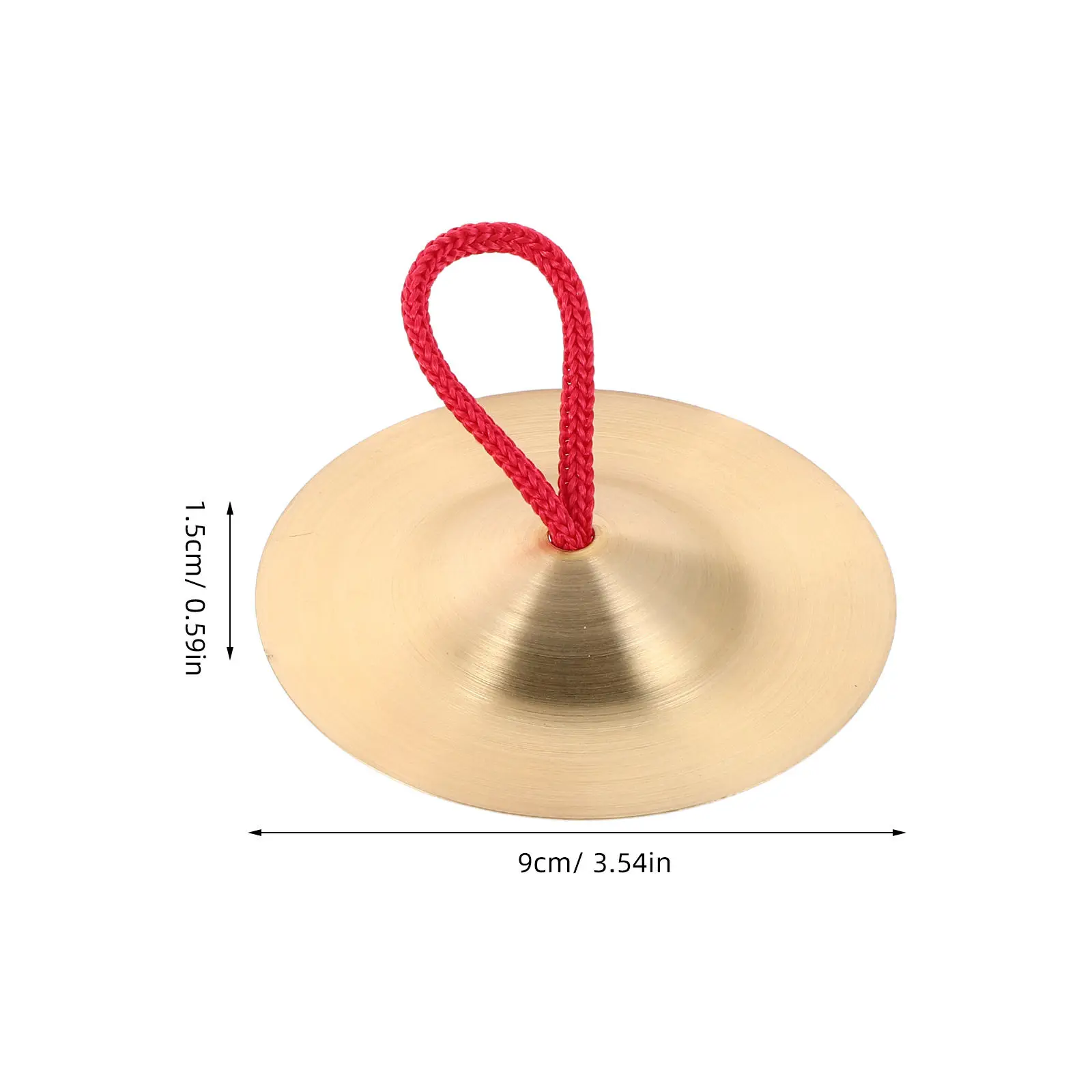 9Cm Chinese Copper Cymbals for Children Mini Hand Percussion Instrument Music Class Kindergarten Rhythm Development Kids Musical - view 2