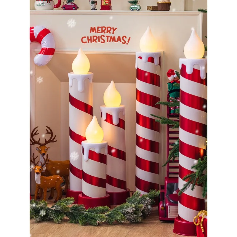 Christmas decoration large electronic candle light, luminous ornament bar