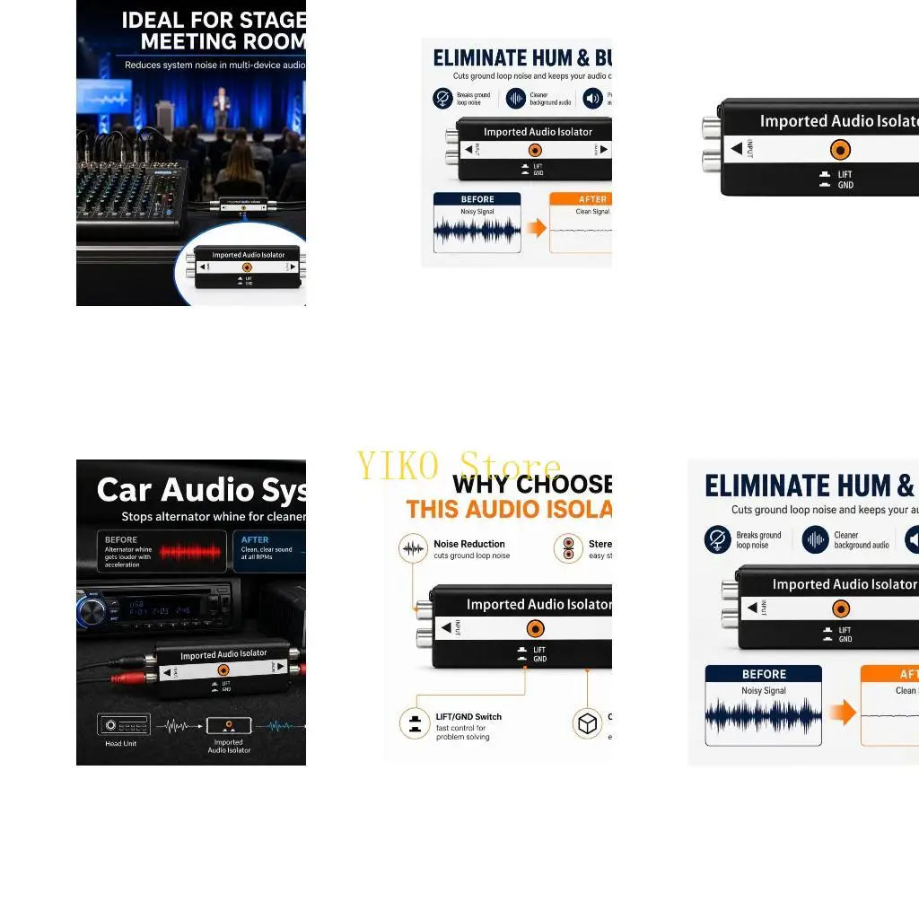 K32C Grounding Noise FilterHum Reduction for Vehicle Media and Home Speakers
