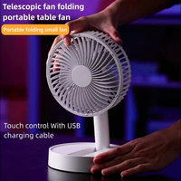 F28 Fan Timeable Type-C Small Fan Folding Silent Portable Clip On Fan Dormitory Student Mini Fan Rechargeable Built-In Battery