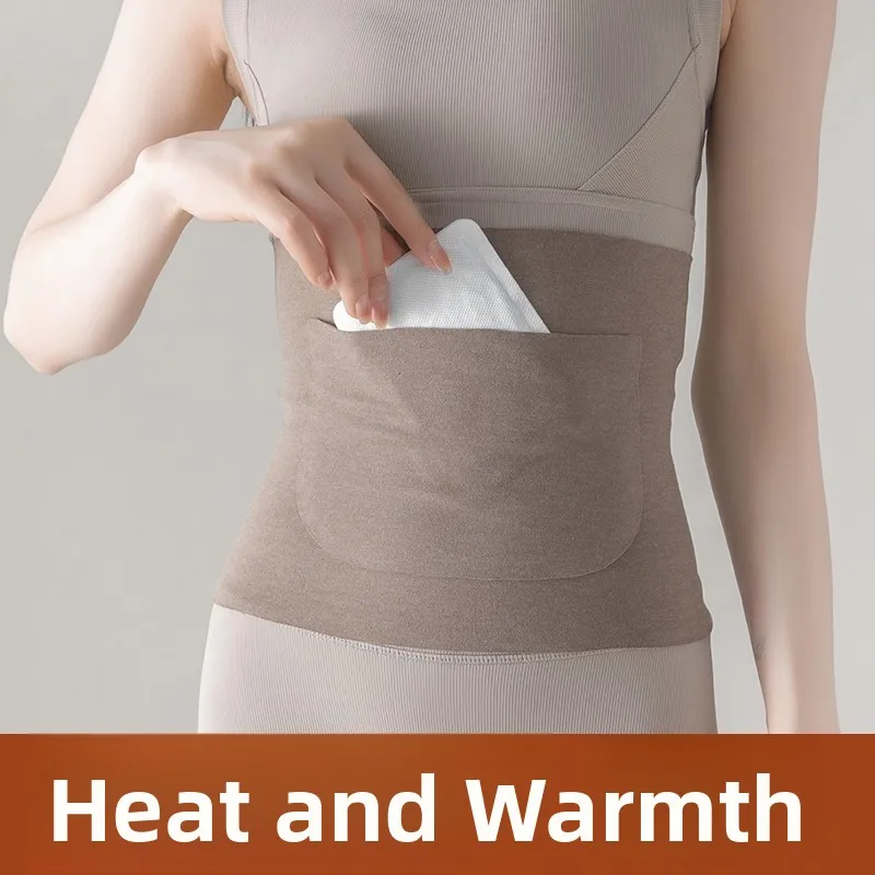 

Heated Waist Belt Adult Warmth Velvet Anti-Cold Belly Wrap Heat Therapy Warm Stoh Cold Pre Autumn Winter Heating Ab...