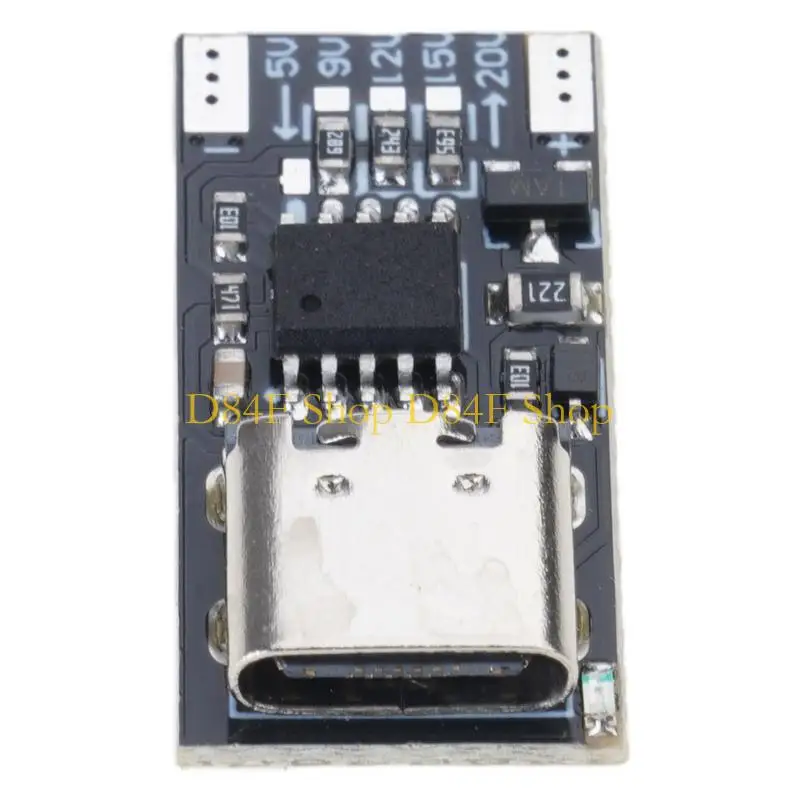 D84F Multiple Device Charging Triggering Board With Quickly Voltages Selection PD 2.0 Compatibility Thin Design For Travel Use