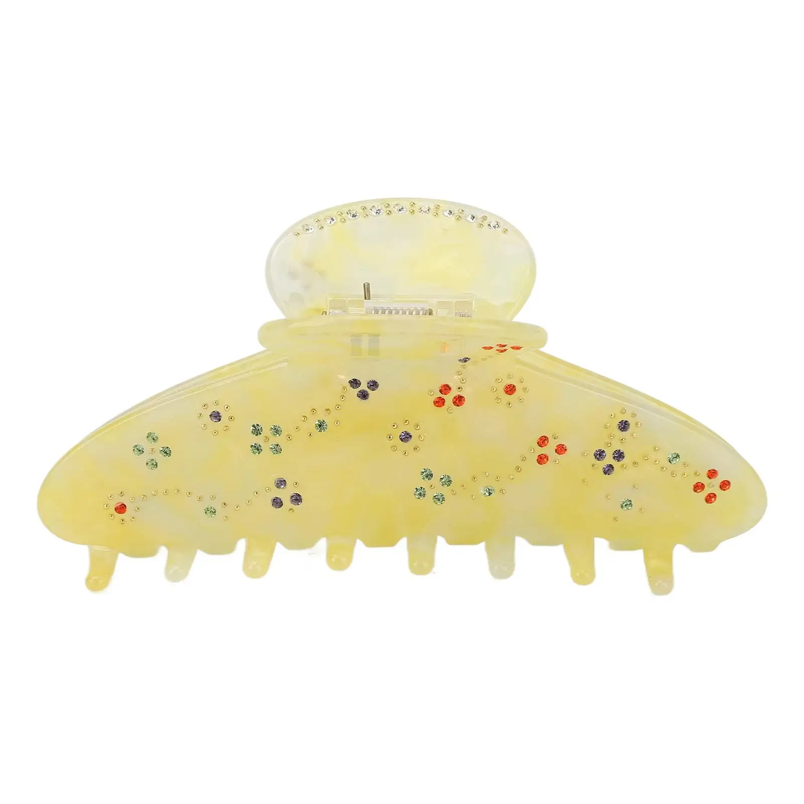

Exquisite Strong Hold Hair Claw Clip Fashion Yellow Perfect for face Washing