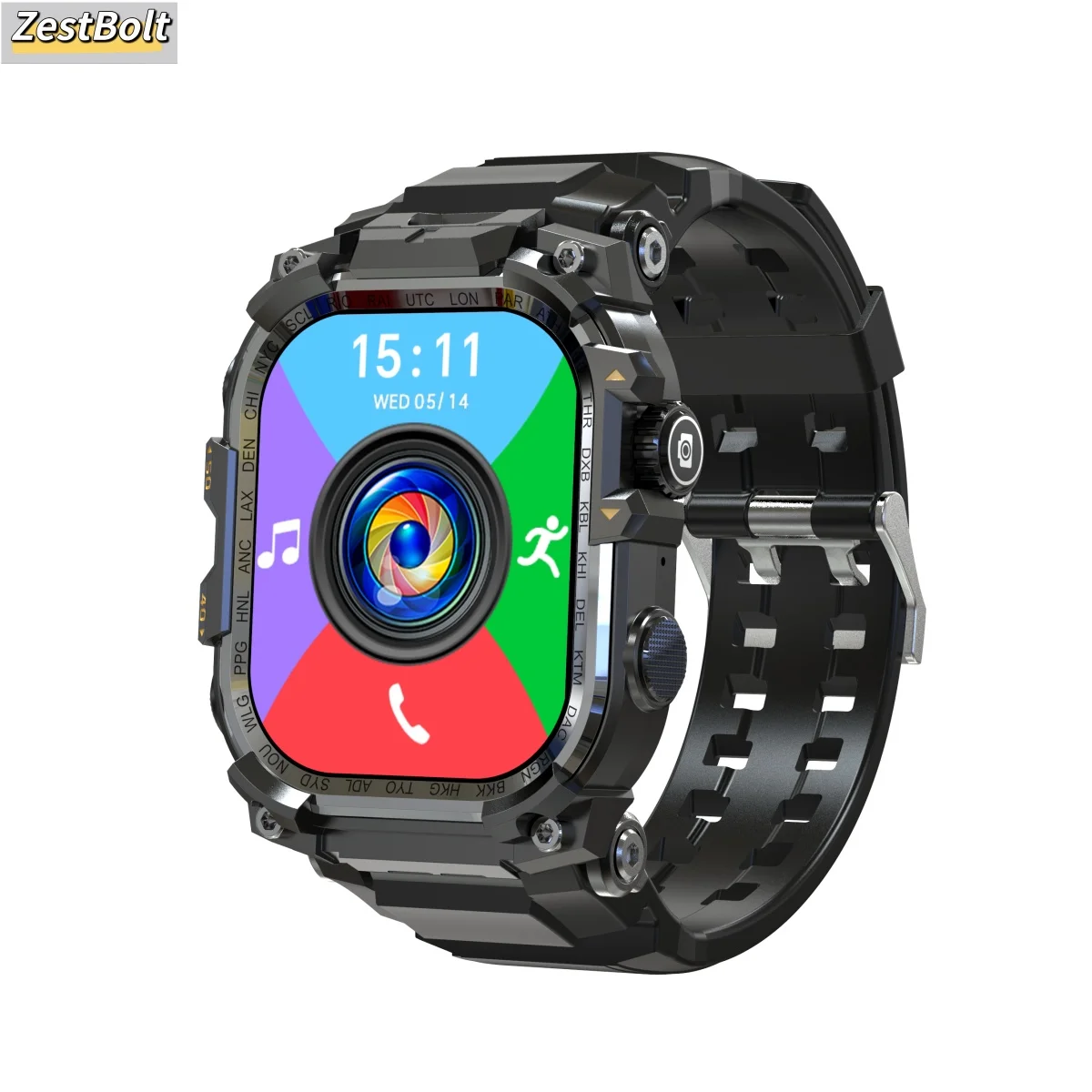 APPLLP 7 MAX Smartwatch 4G SIM Volledig netwerk Android OS GPS WiFi 2,06 inch roterende camera 32 GB RAM 256 GB opslag Nieuwste model