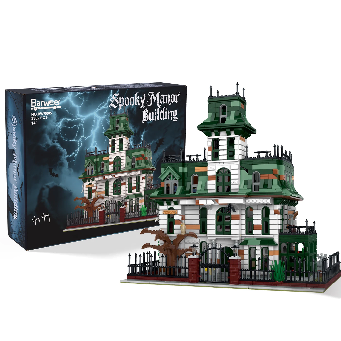 

3378PCS MOC Wednesday Movie Addams House Building Blocks Darkness Villa Modular Model Assembly Toys for Kids Adult Collect Gift