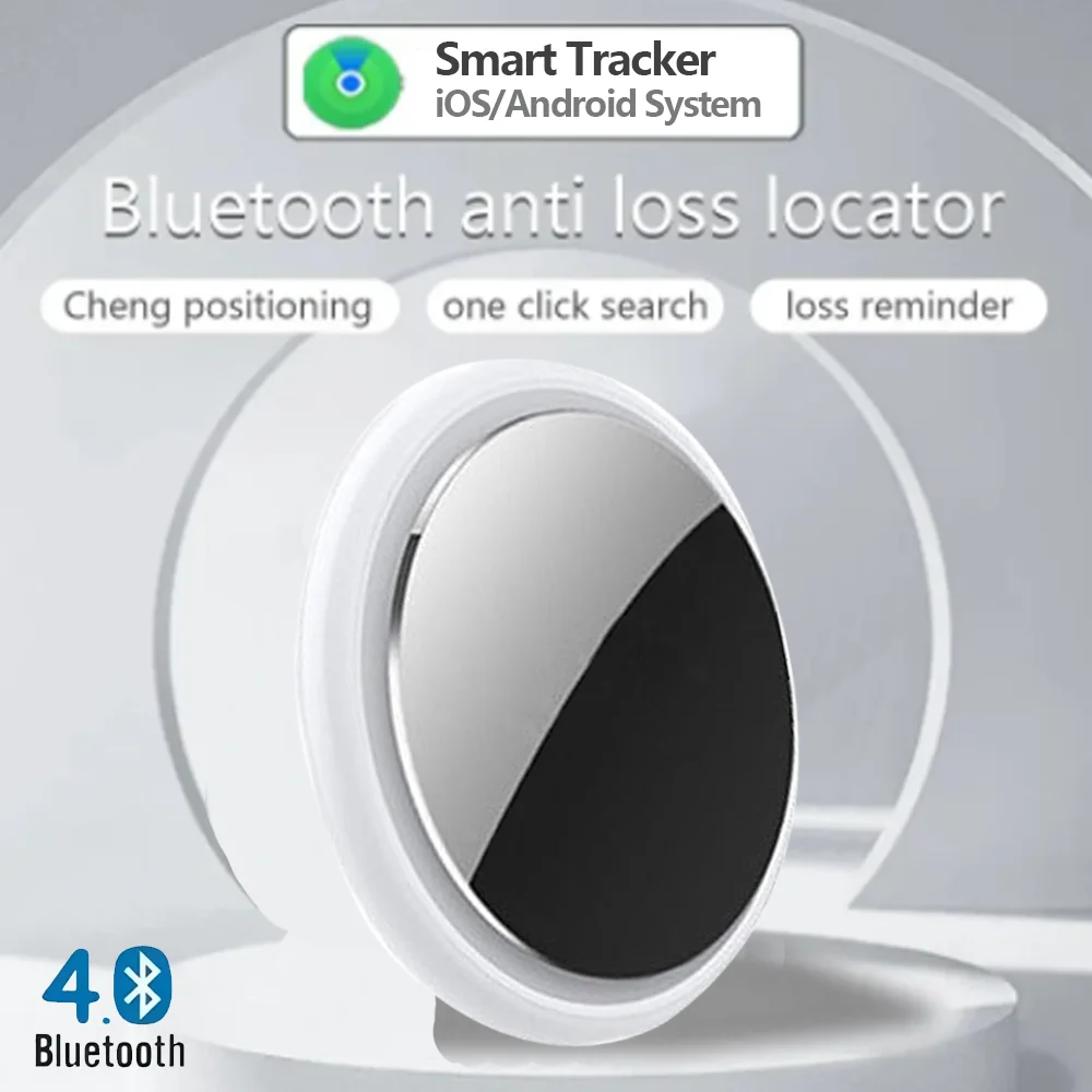 Smart Bluetooth GPS Finder Tracker Works with Airtags Anti Lose Reminder Device Smart Tag Locator iOS/Android System MFI Rated