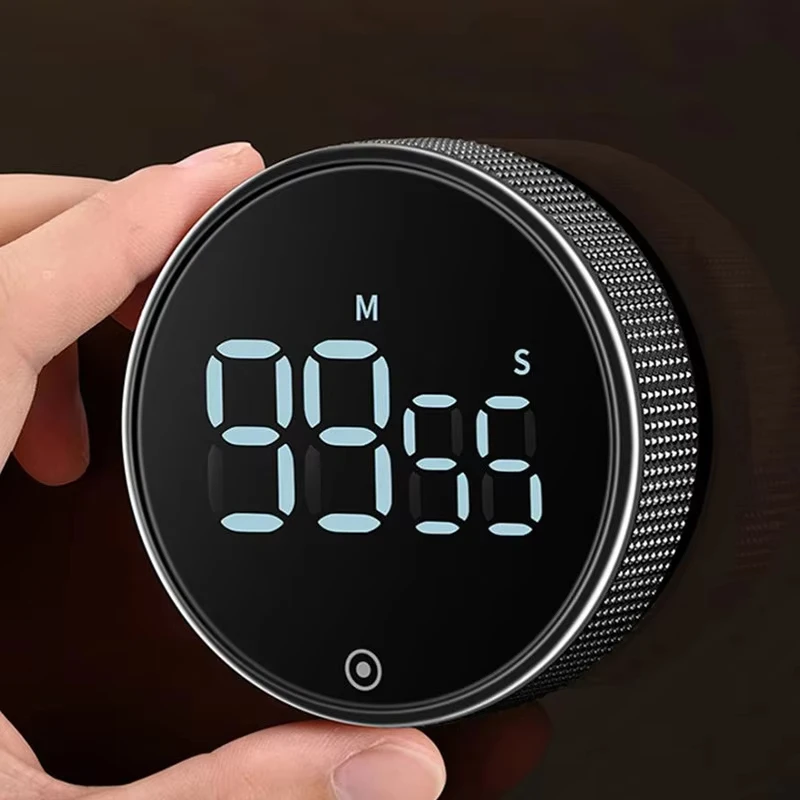 Digital Countdown Kitchen Timer, Quiet Always‑On Light Timer for Cooking Egg Baking Classroom Kids Adults