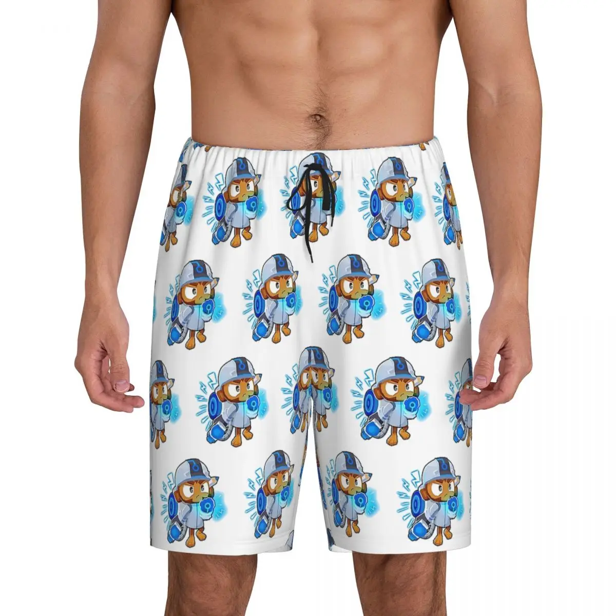 

Custom Singe Bloons Td 6 Short Pajama Pants Men Sleepwear Sleep Lounge Bottom Shorts Sleeping Pants