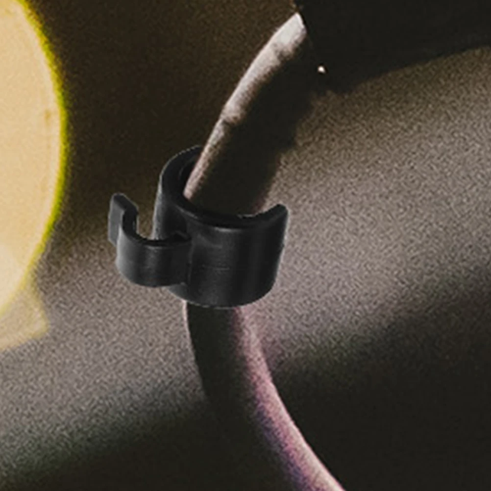 

25Pcs Microphone Clips for Stands Heavy Duty Plastic Cable Clamp for Concert Hall Instrument Store Wiring Solution