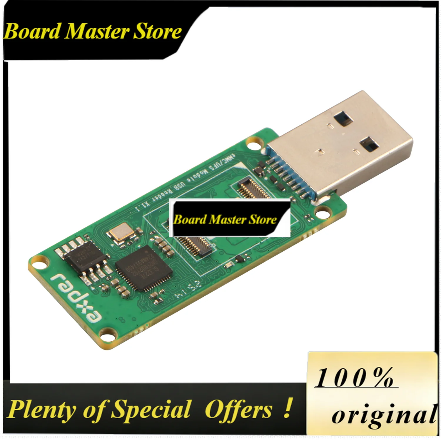BoMaSRadxa UFS EMMC Module Reader For Radxa SBCs USB 3.0 High Speed Memory Card Adapter