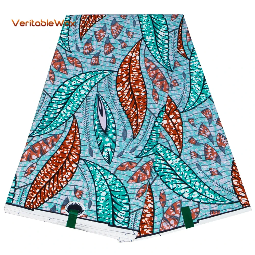 Veritable Real Wax New Original African Wax Print Fabric Wholesale Comfortable Soft 100% Cotton Tissue Ankara Gild Fabric SP-50