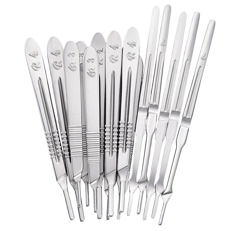 1pc Dental Scalpel Handle 3#/4#/7# Dental Surgical Blades Handle For Surgical Knife Removable Blades Dentistry Instruments Tools