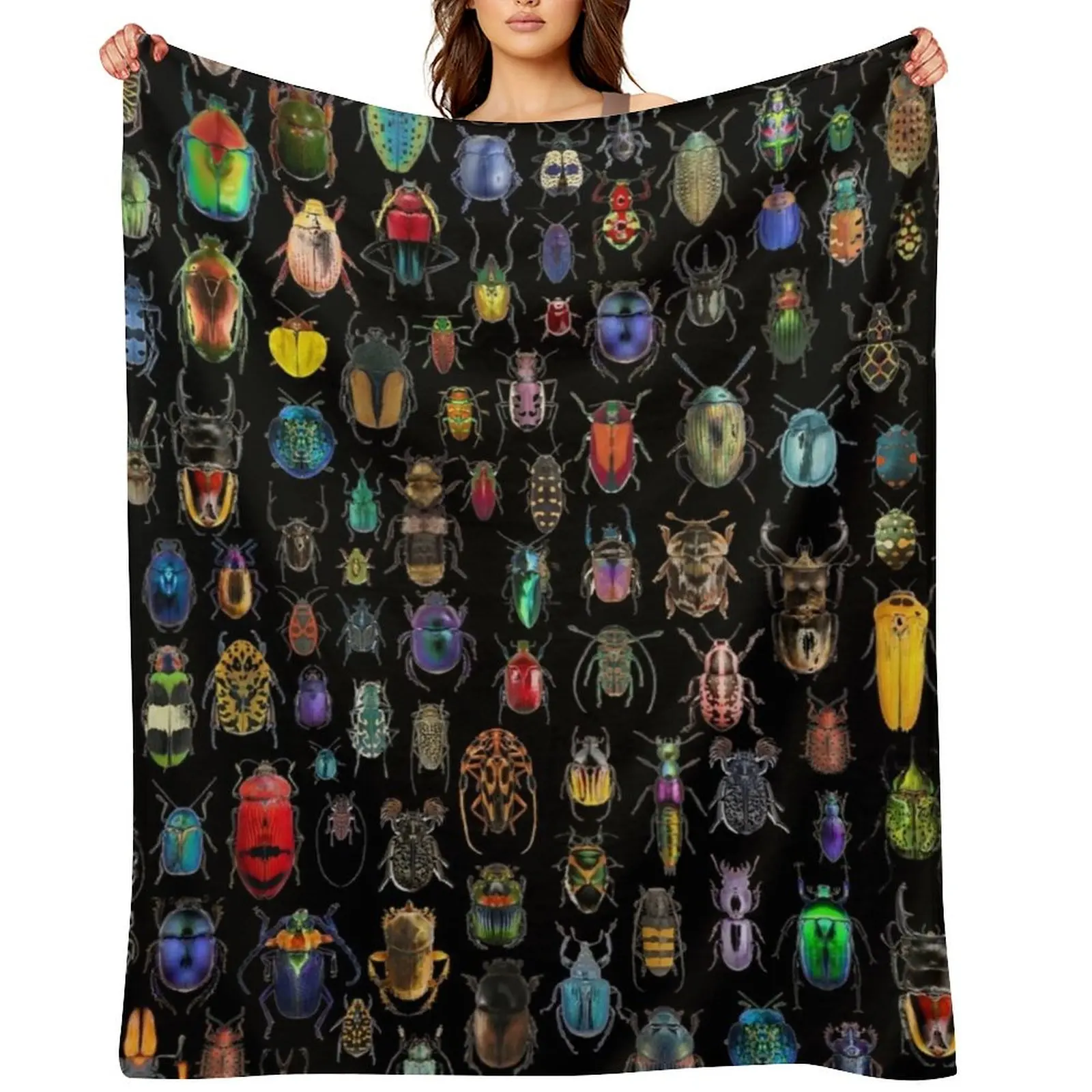 

Beetles (Not the Rock Band) Throw Blanket christmas gifts For Decorative Sofa Plaid on the sofa Bed linens Blankets