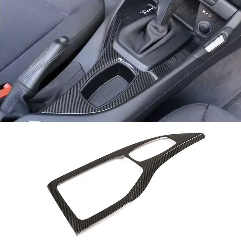 Picture 6: ABS Car Styling Center Console Gear Shift Panel Cover Frame Trim Sticker For BMW X1 E84 2010-2015 LHD Carbon Texture Accessories