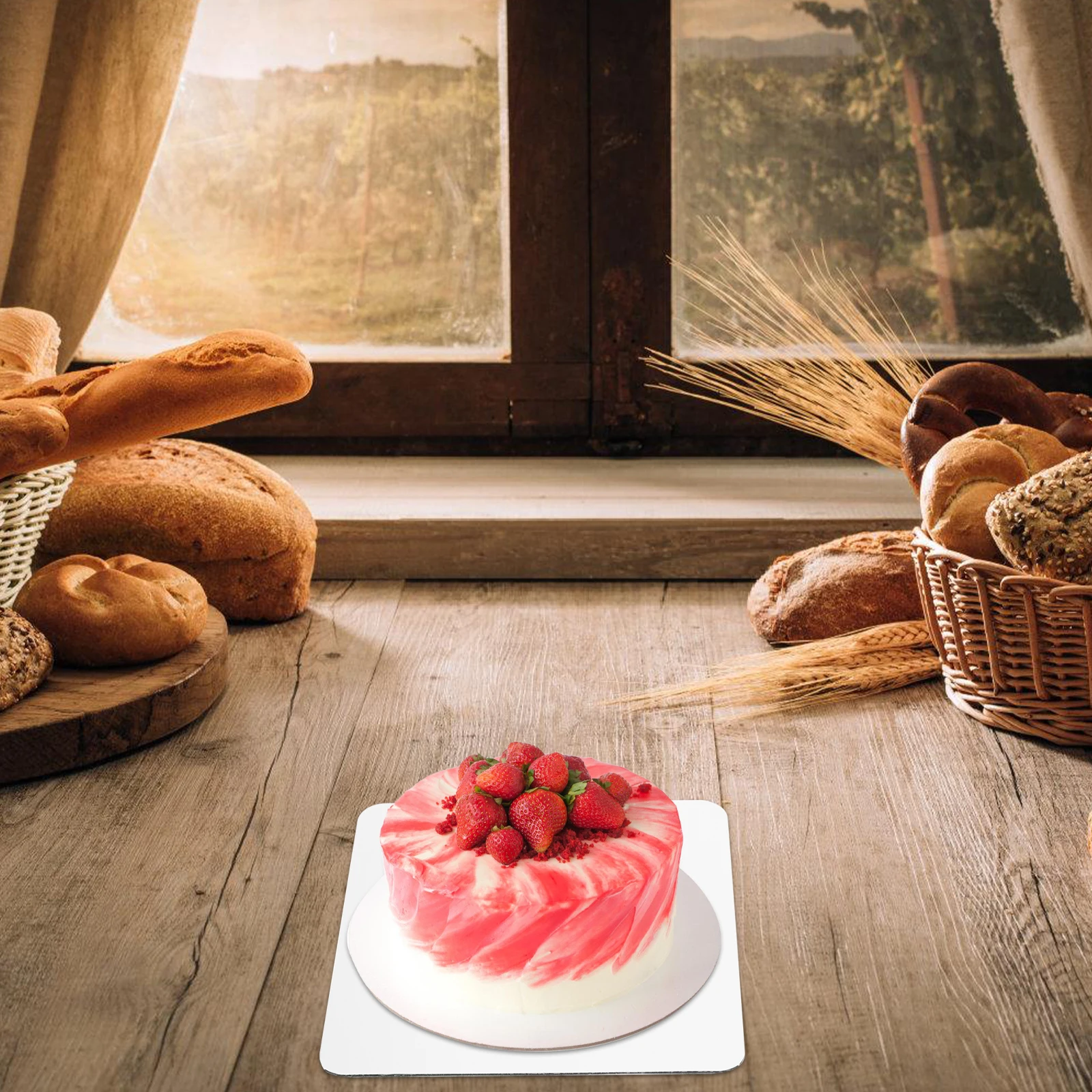 

25Pcs Cake Board Thickened Square Base for Party Birthday Cake Display Baking Supply Party Accessories Baking Supply