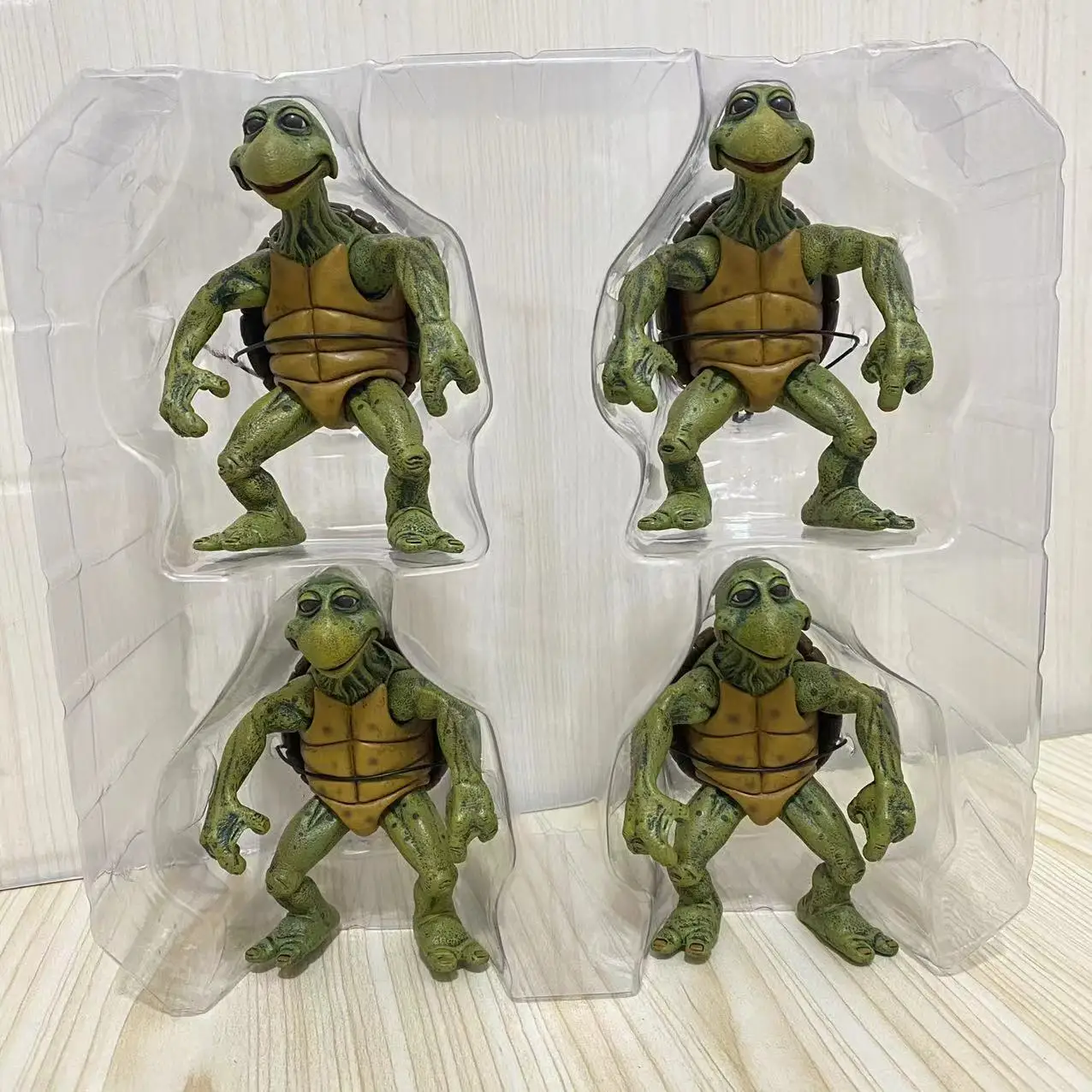 Original Neca 54064 Tmnt Anime Figures Ninja Turtles Action Figure Infant Serie Collectible Ornaments Hand-made Toys Gifts