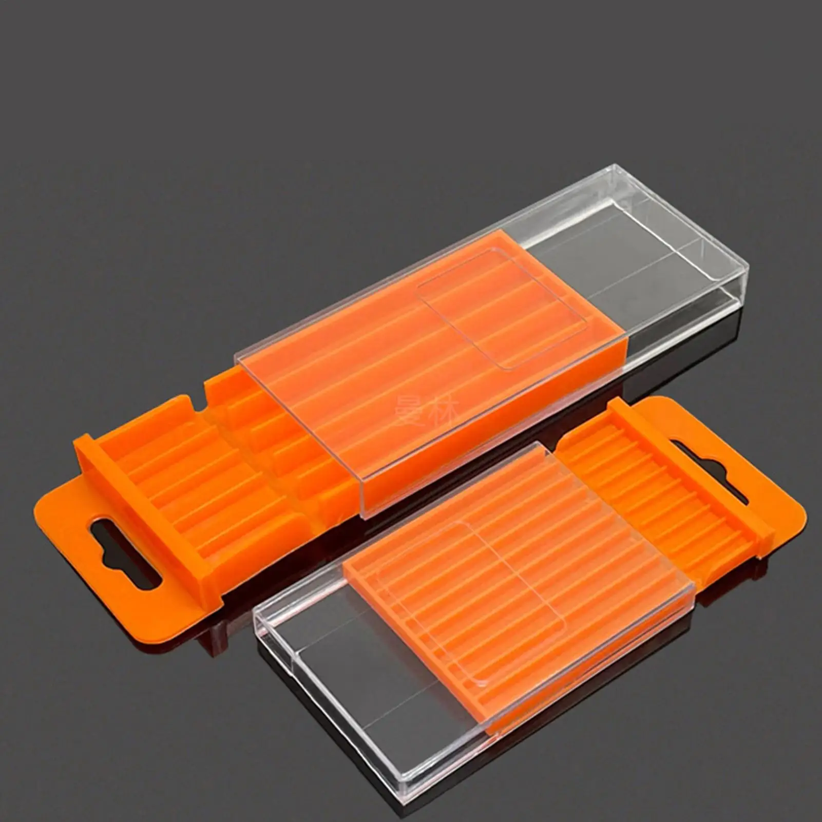 Woodworking Drill Bits Storage Box Clear Plastic Drill Bits Storage Case Multi-gauge Hardware Tool Box Tool Parts Storage Case