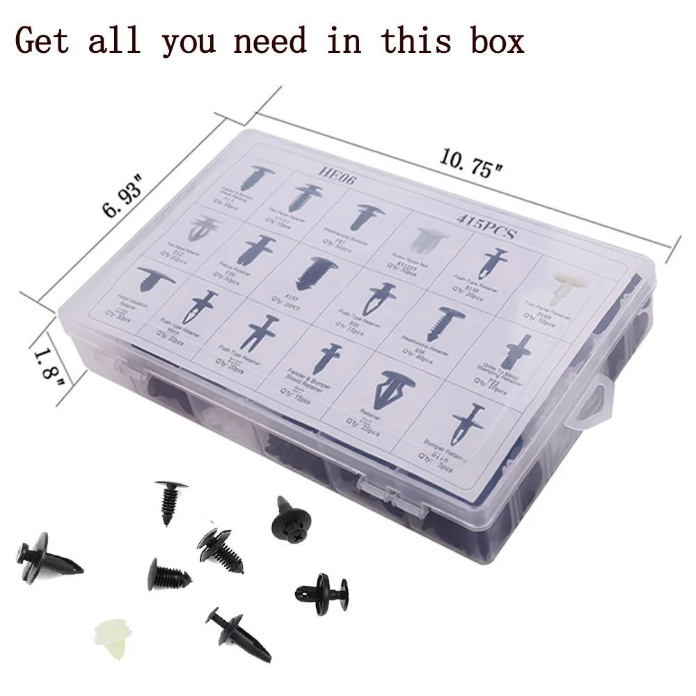 

General Motors Automotive Fastener Parts 420pcs Boxed Set Fixed Plastic Nylon Good Installation Quality Durable Practical