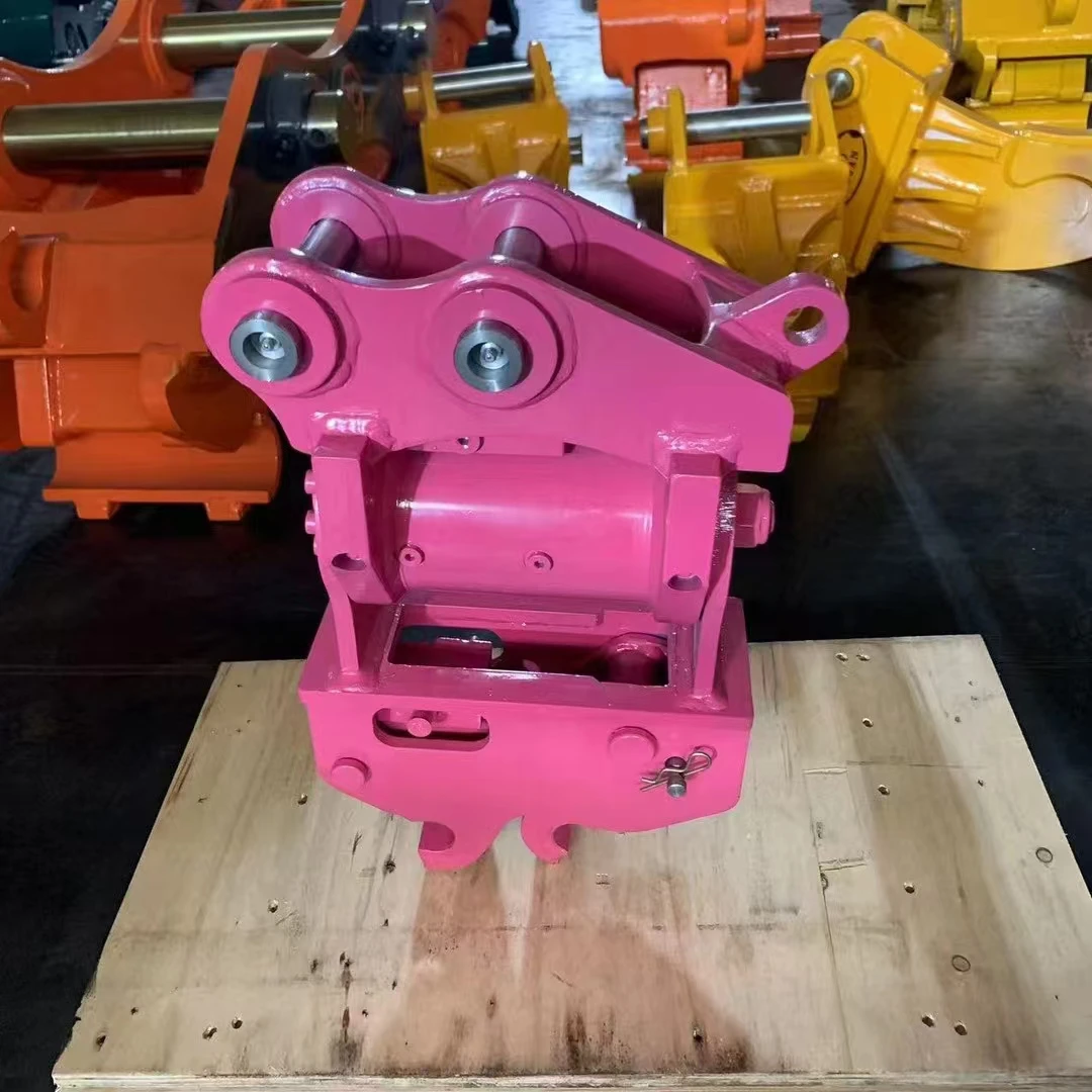 

Mini Excavator Hydraulic Tilt Rotator Tilting & Manual Rotating Quick Hitch Coupler