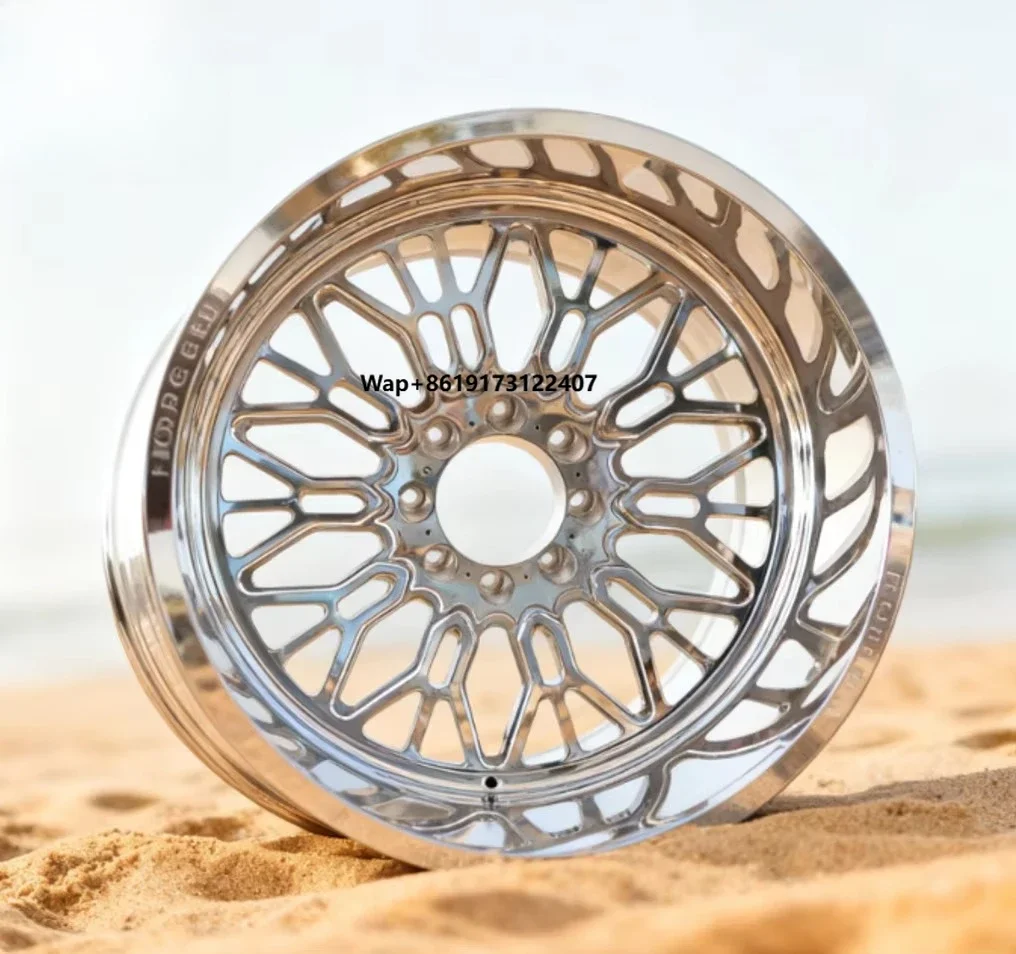 Gensole 22x12 22x14 24x12 24x14 26x16 with Custom Floating Caps Forged 4x4 Offroad 8x170 8x180 8x6.5 6x5.5 Polished Truck Wheels