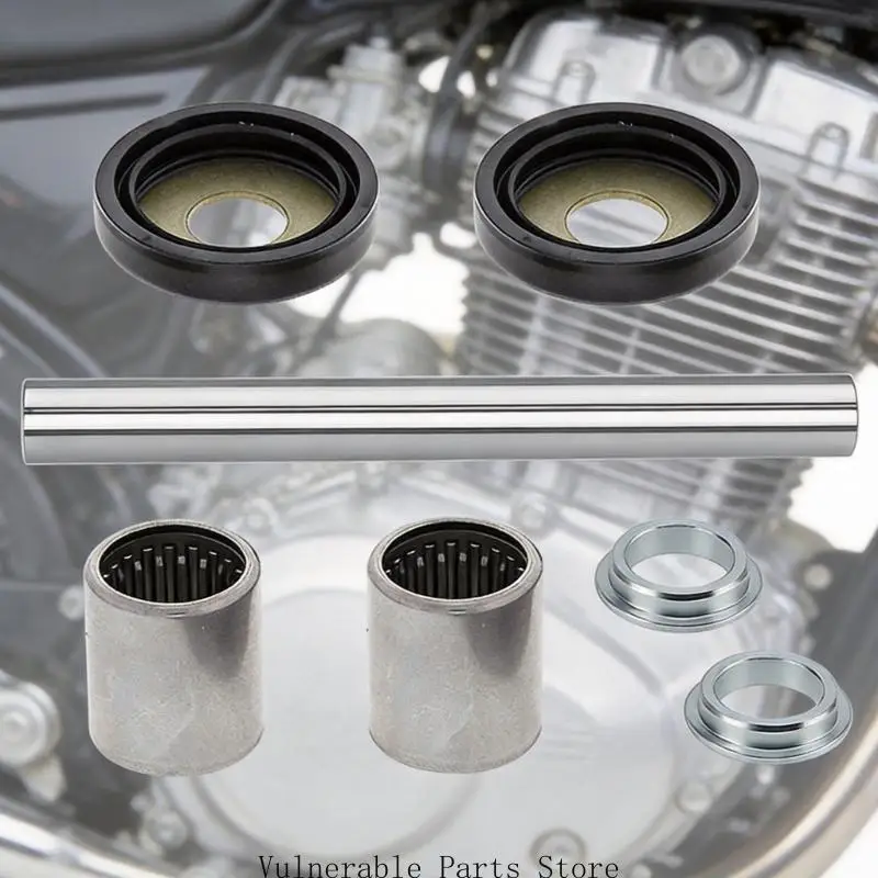Swingarm Bearing Rebuild 28-1132 for ATC200X 1983-1985, Repair Set with Shaft, Roller Pieces, Seal Pairs and Spacers for Use
