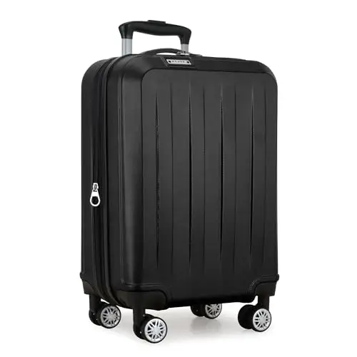 

Чемодан Elite Luggage Expandable Hardside Spinner, черный, 21 дюйм, ручная кладь
