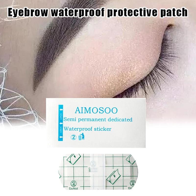 Embroidered Eyebrow Tattoo Disposable Waterproof Protective Sticker Face Washing Isolation Protective Sticker Skin Friendly