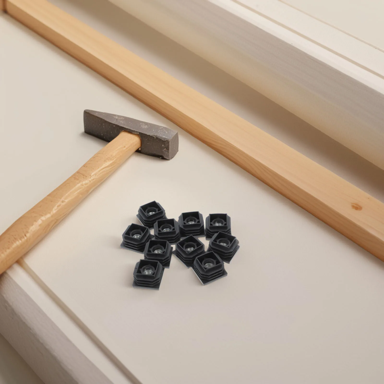 

10Pcs Wheel Sleeve Square Plastic Hole Plugs for Furniture Pads Floor Protectors Chair Leg Levelers Table Leg Covers