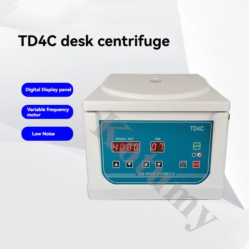 TD4C شاشة ديجيتال سطح المكتب مختبر الطرد المركزي الكهربائية منخفضة السرعة آلة الطرد المركزي 0-4000 دورة في الدقيقة قابل للتعديل