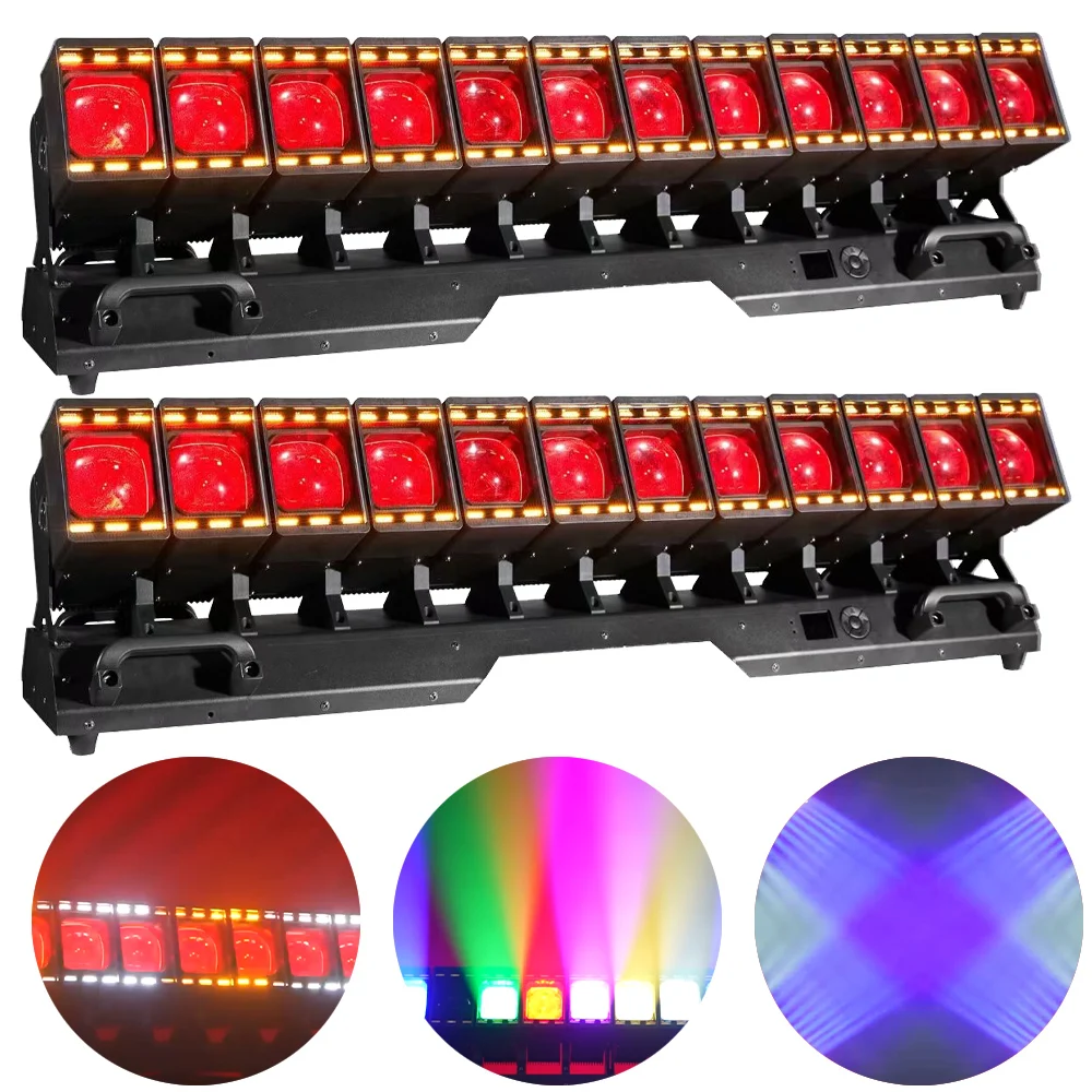 

YUER 12x60W светодиодный светильник с подвижной головкой, мытье пикселей, DMX512 RDM, стробоскопическое затемнение для сцены, клуба, DJ, бара, концертного шоу