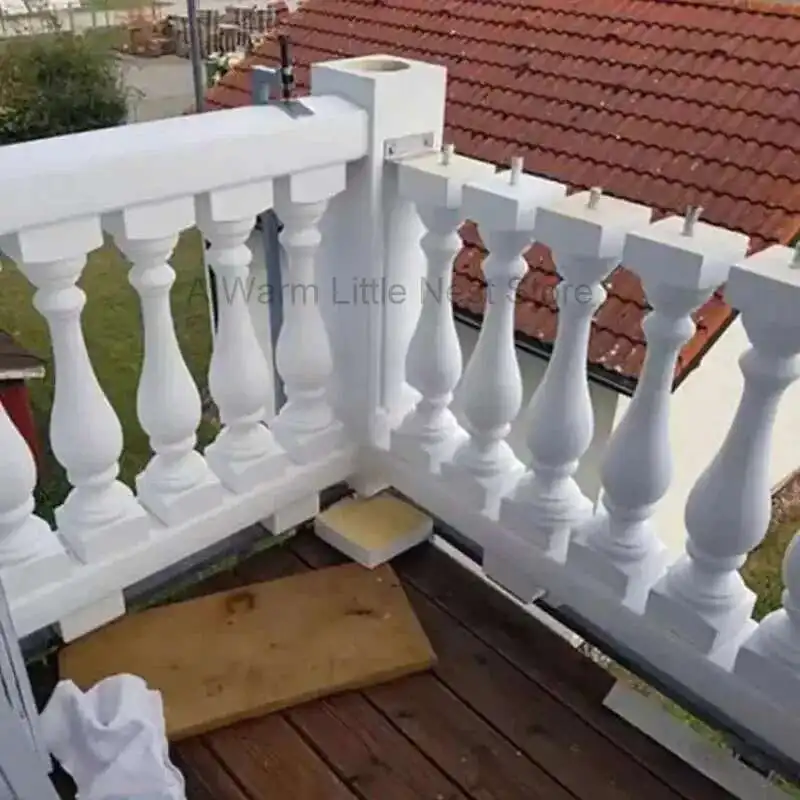 

Balcony Vase Column Fence Molds Creative Stair Handrail Roman Column Cement Railing Mold European Home Garden Railing Building L